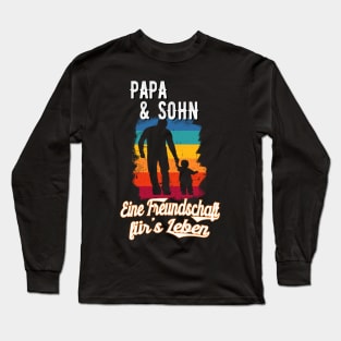 Papa und Sohn Vintage Partnerlook Vater Vatertag Long Sleeve T-Shirt